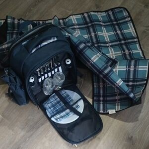 VonShef Picnic Backpack (Blue)NWOT